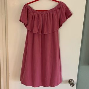 off the shoulder dress
